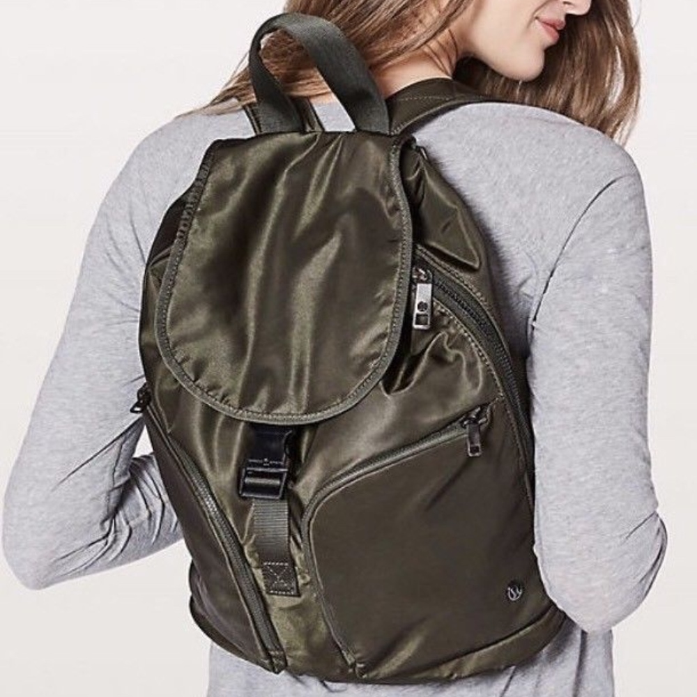 Lululemon New Carry Onward Rucksack Backpack Olive